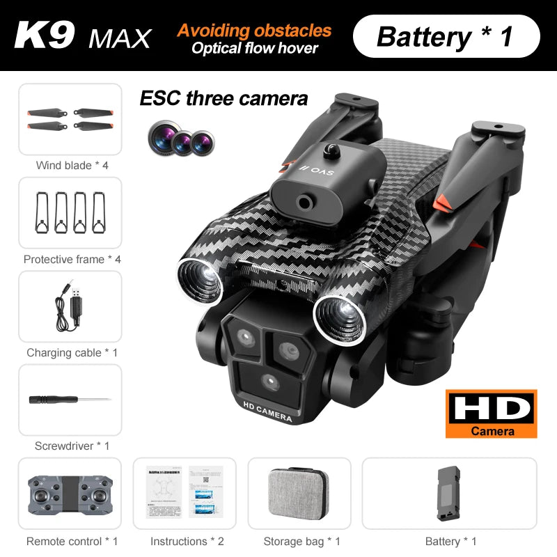 K9 Max Drone Profesional Dual HD Camera