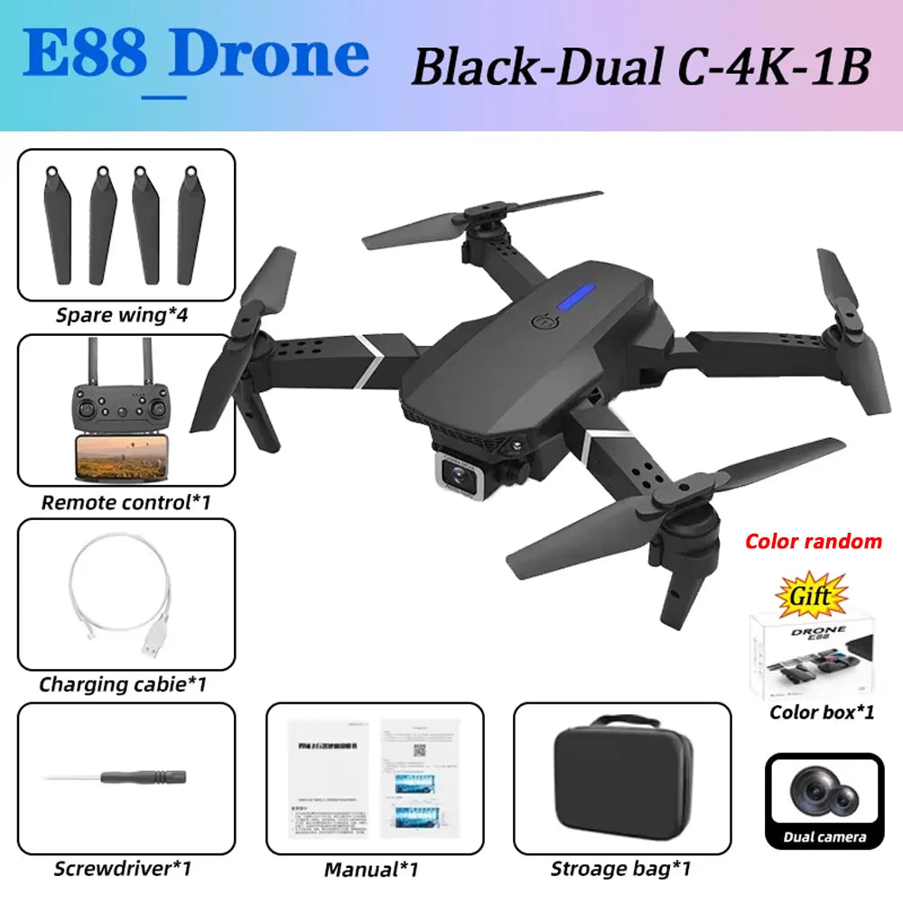 E88Pro Drone Profesional 4K HD Dual Camera