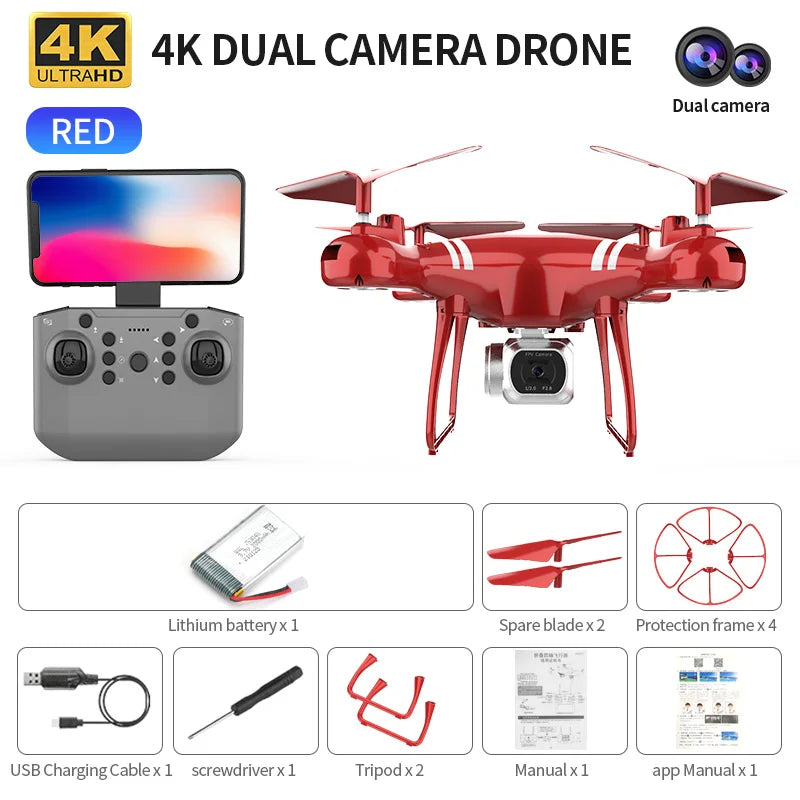 KY101 RC Drone Professional 4K HD Camera