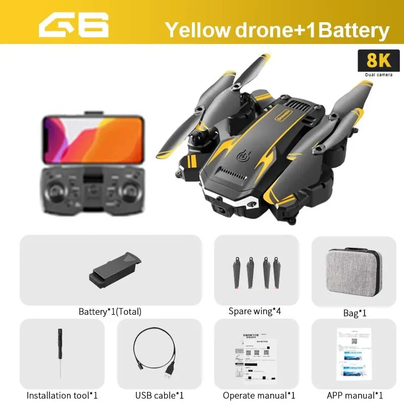 G6 Drone 5G 8K HD Camera GPS Four-Sided