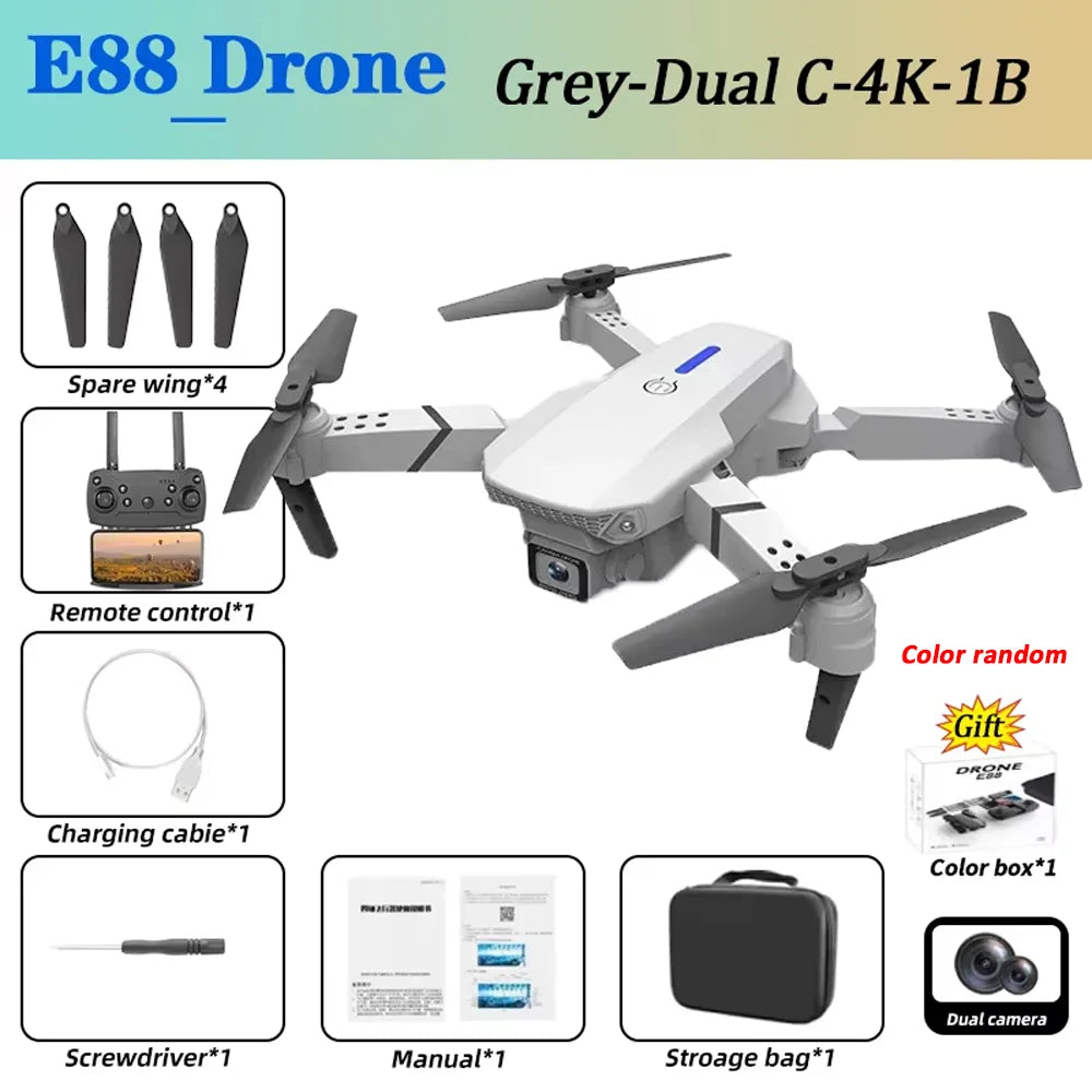 E88Pro Drone Profesional 4K HD Dual Camera