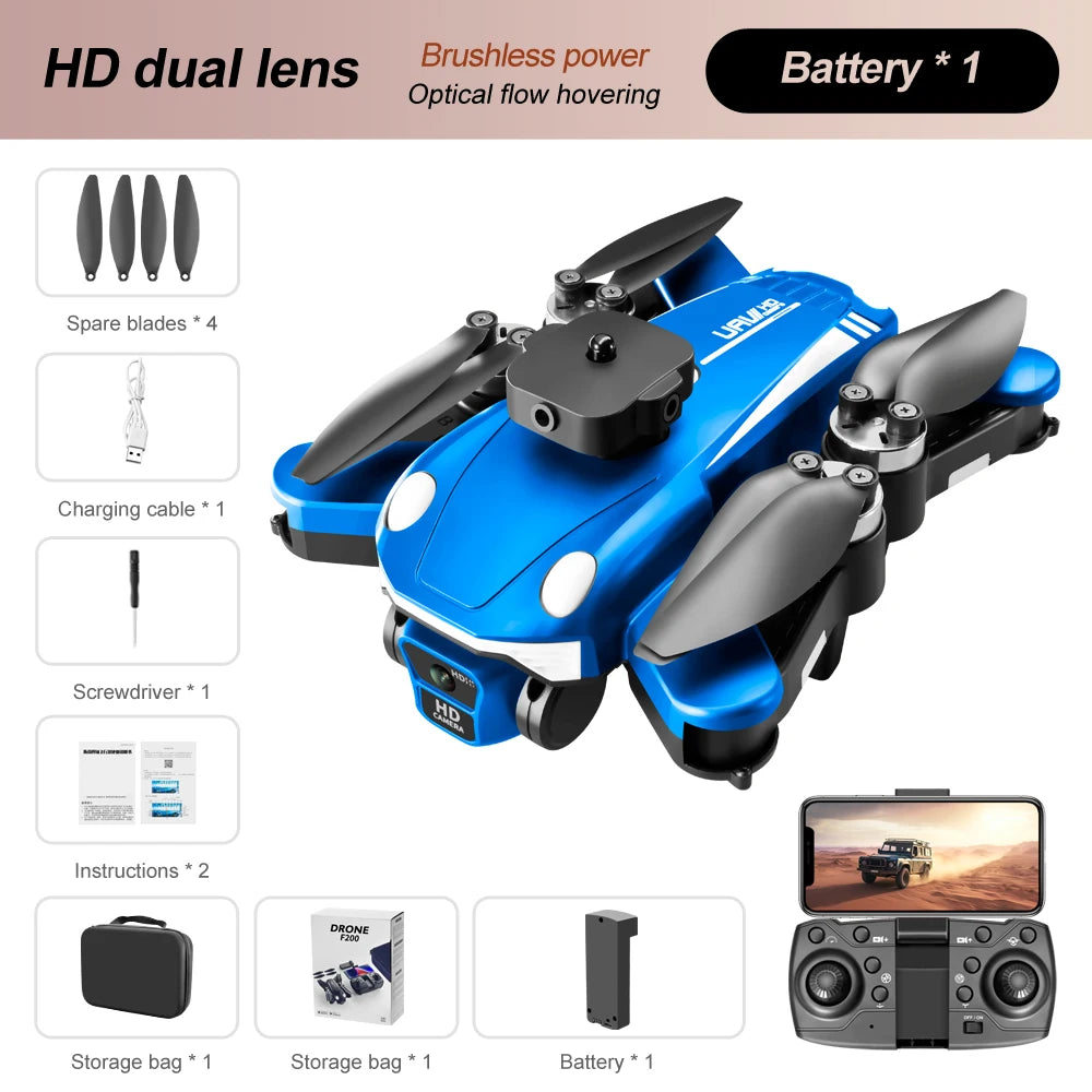 F200 Drone Foldable QuadcopterWIFI FPV HD