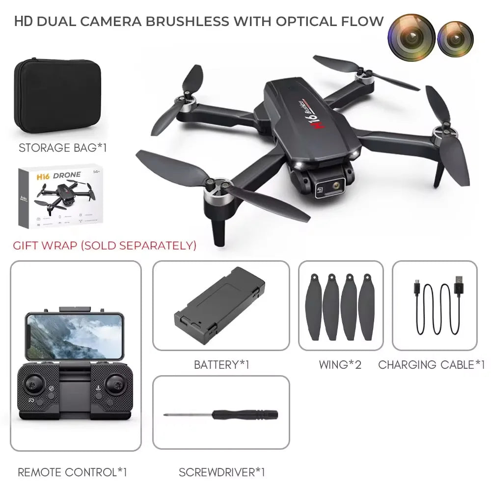New Drone H16 GPS Professional Dual Camera