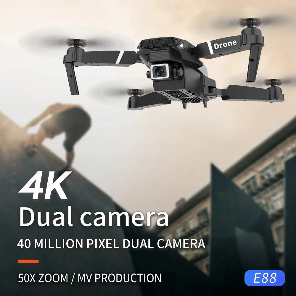 2024 New E88 Pro WIFI FPV Drone Wide Angle HD 4K