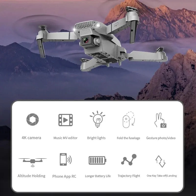 2024 New E88 Pro WIFI FPV Drone Wide Angle HD 4K