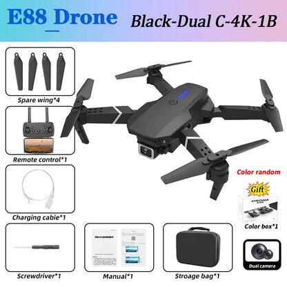 E88Pro Drone Profesional 4K HD Dual Camera