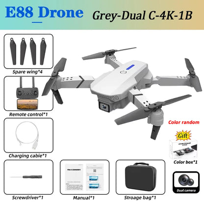 E88Pro Drone Profesional 4K HD Dual Camera